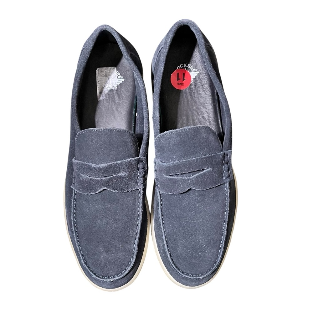 Dockers Men’s Vaughn Navy Suede Slip-Ons Size 11 New